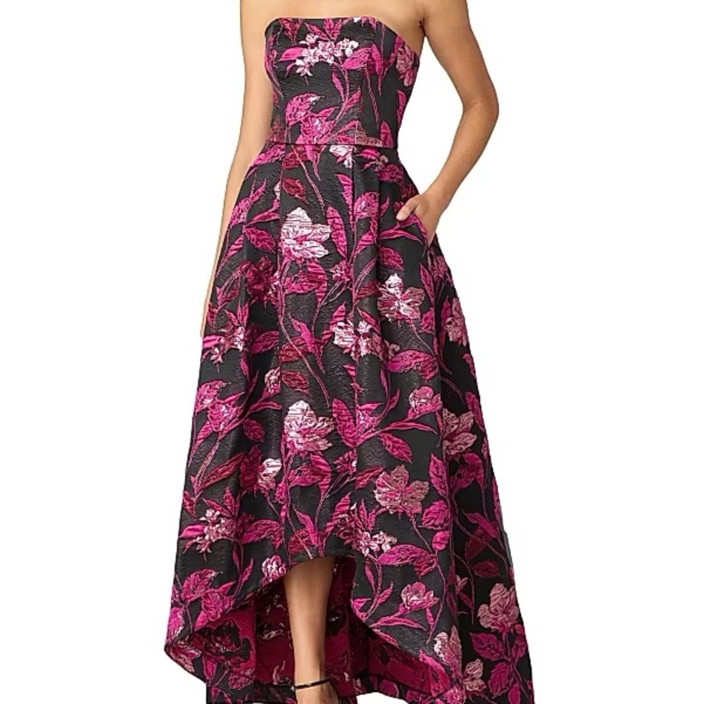 Shoshanna Floral Strapless Dress